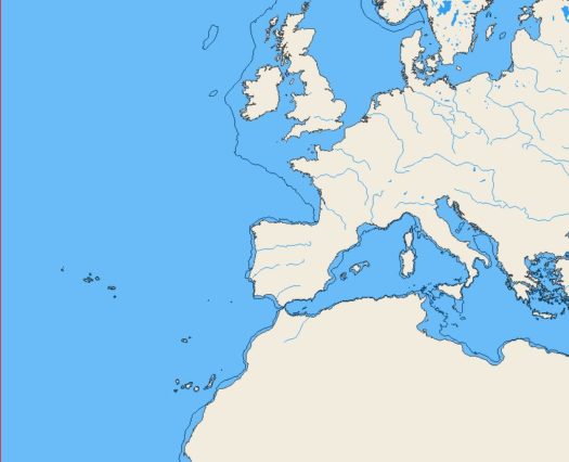 Cartes CMap Europe de l'Ouest