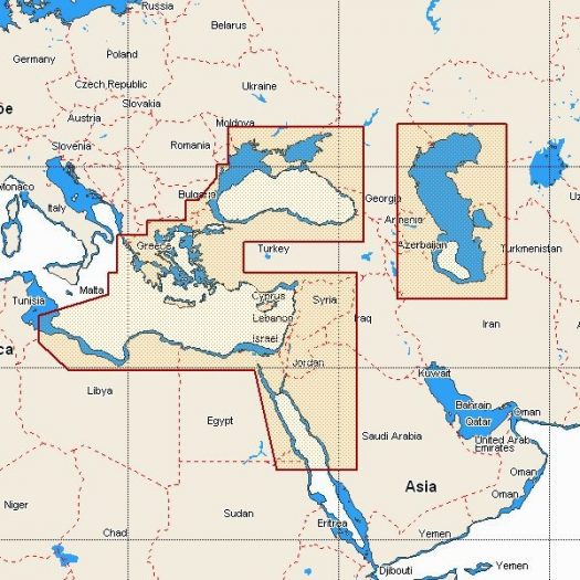 W96 - East Mediterranean, Black Caspian Seas