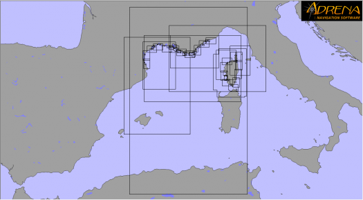 Pack SnMap Raster Chart : Mediterranean French coasts