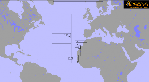 Pack SnMap raster Chart : East Atlantic Islands