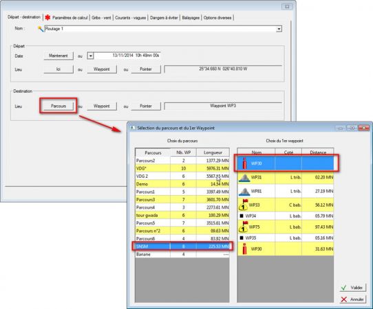 choix parcours_routage