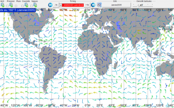 Weather routings on historical gribs