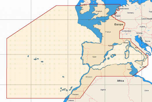 West European coasts & West Med EW-M010