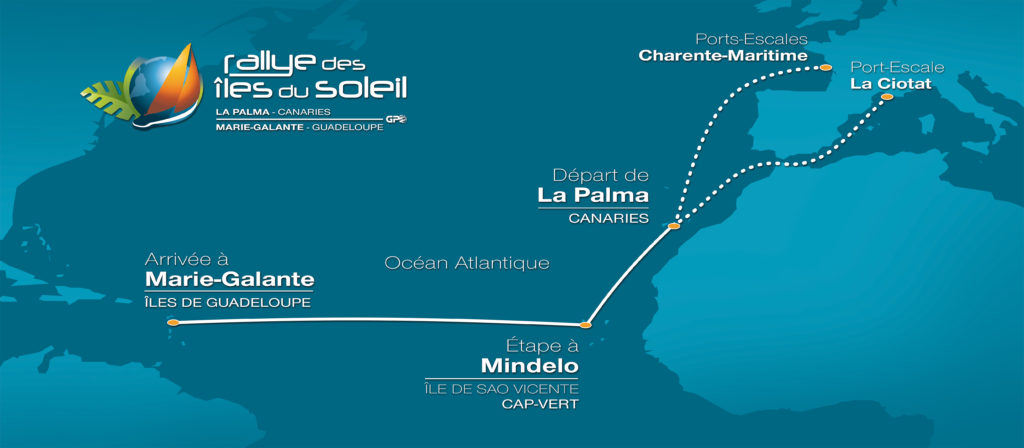 carte itinéraire rallye iles du soleil