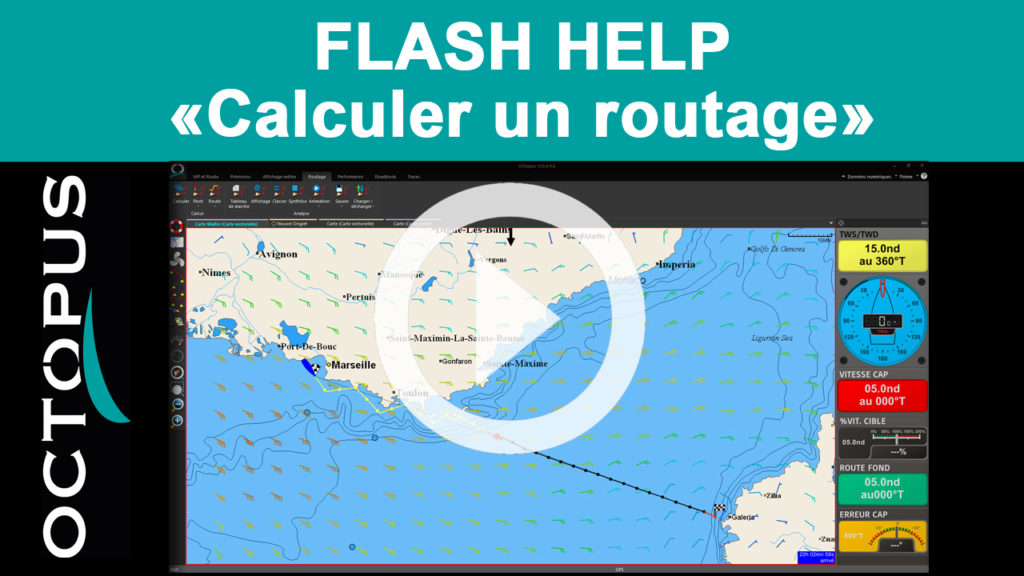 Calculer un routage avec Octopus d'Adrena