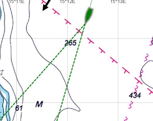 Zoom route on other tack